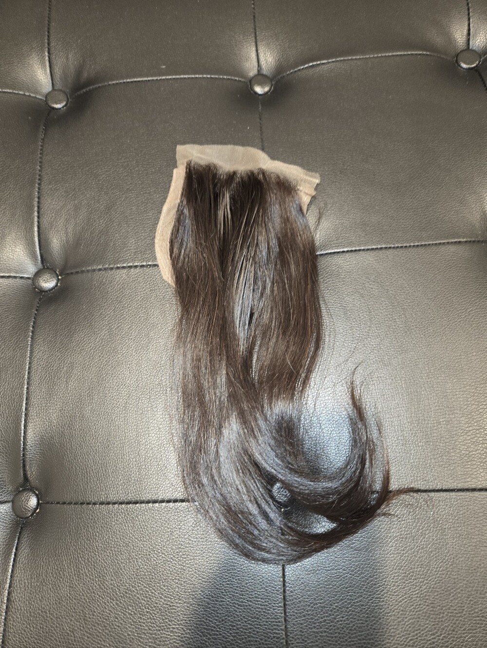 12" Raw Virgin Burmese Straight 4x4 Lace Closure
